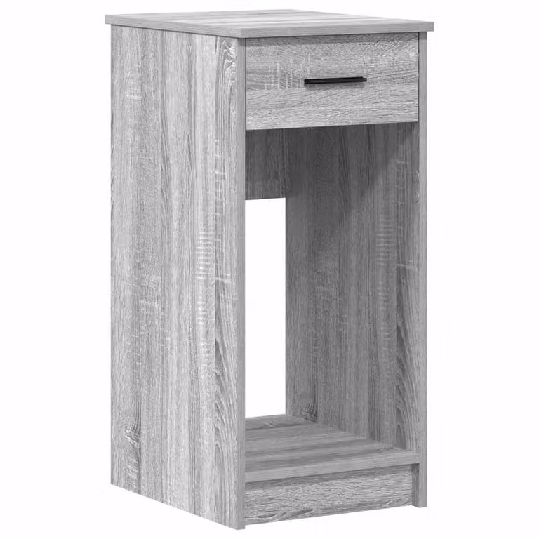 Berkfield Home Computer Tower Stand with Drawer, Grey Sonoma, W/D/H: 35 x 45 x 77 cm