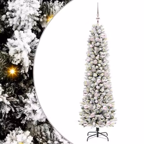 vidaXL Artificial White Christmas Tree, Height: 180 cm – 1