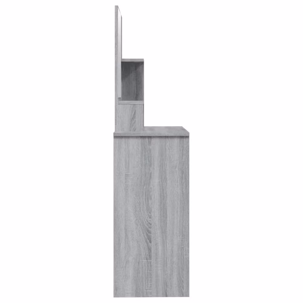 Berkfield Home Dressing Table with Mirror in Grey Sonoma, W: 86.5 cm, D: 35 cm, H: 136 cm – 3
