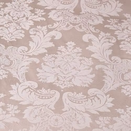 Catherine Lansfield Damask Jacquard Single Duvet Cover and Pillowcase Set, Gold, W/D/H: 135 x 200 cm, Pillowcase: 50 x 75 cm – 3