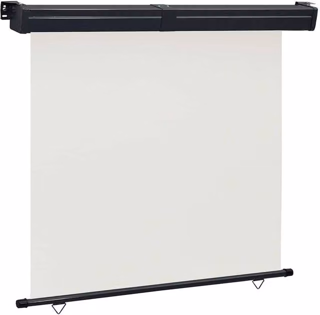 Berkfield Home Balcony Side Awning in Beige, W: 160 cm, H: 250 cm