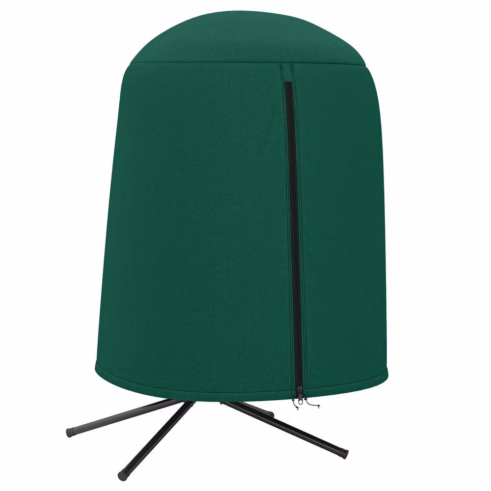 OUTSUNNY Waterproof Green Hanging Egg Chair Cover with Zip Closure – 2