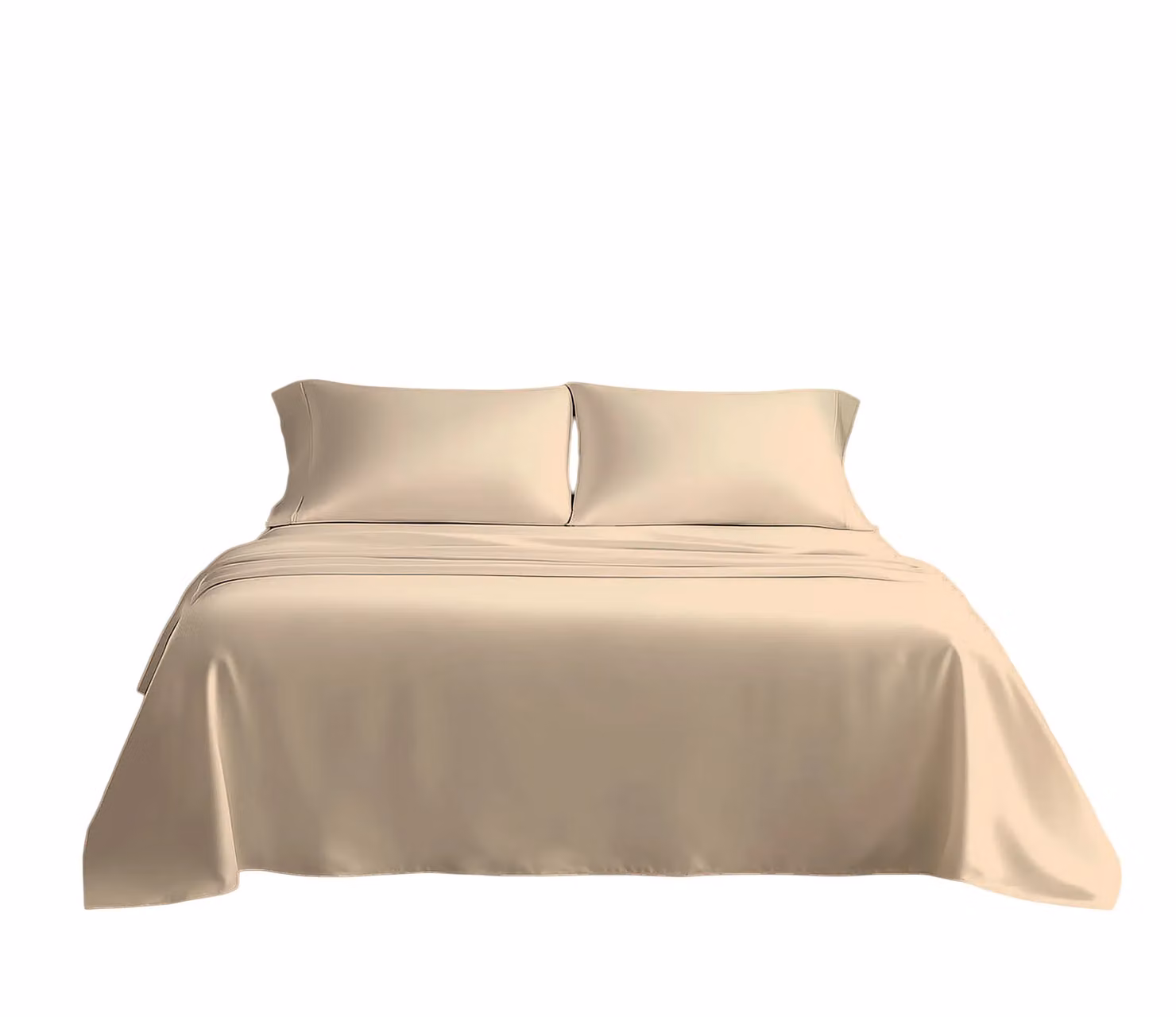 Home Sweet Home UK Microfibre Plain Flat Sheet in Beige, W/D/H: 180 x 200 cm – 2