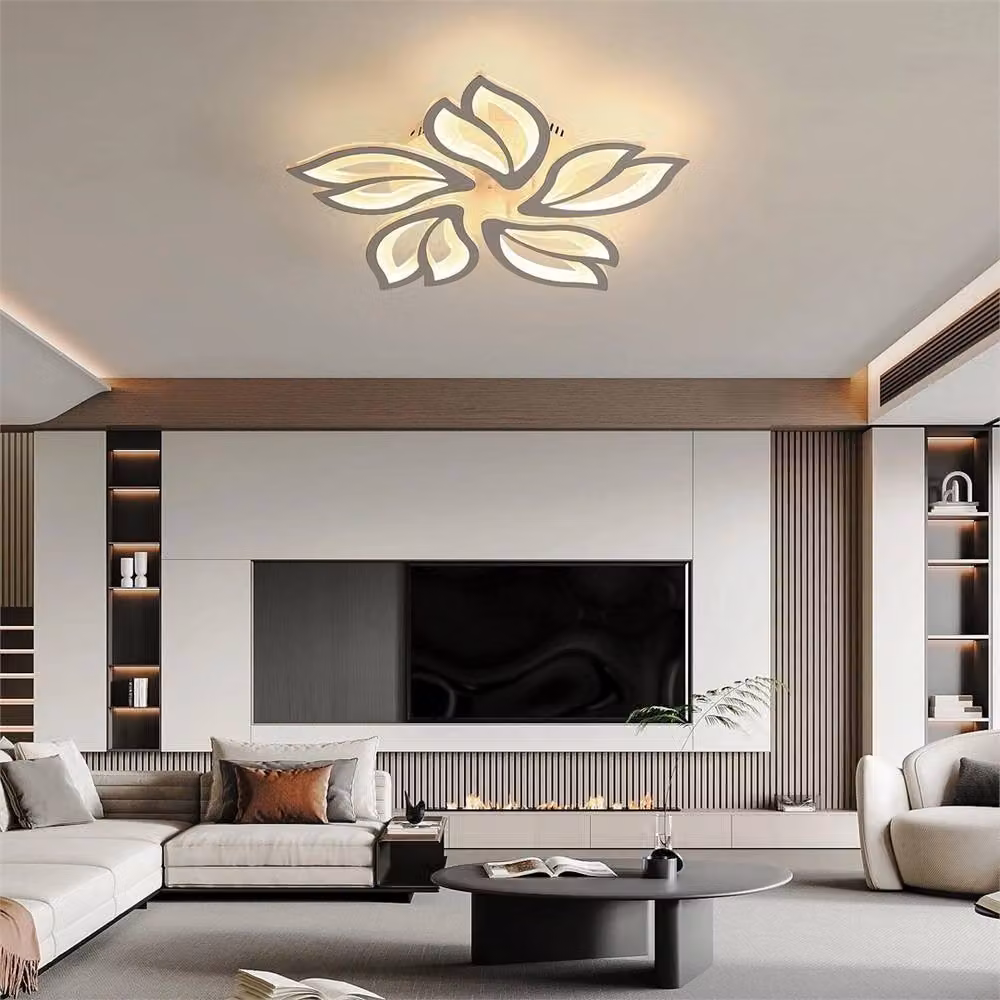 SPETLEK Modern White LED Pendant Ceiling Light with Remote Control and Dimmable Function – 4
