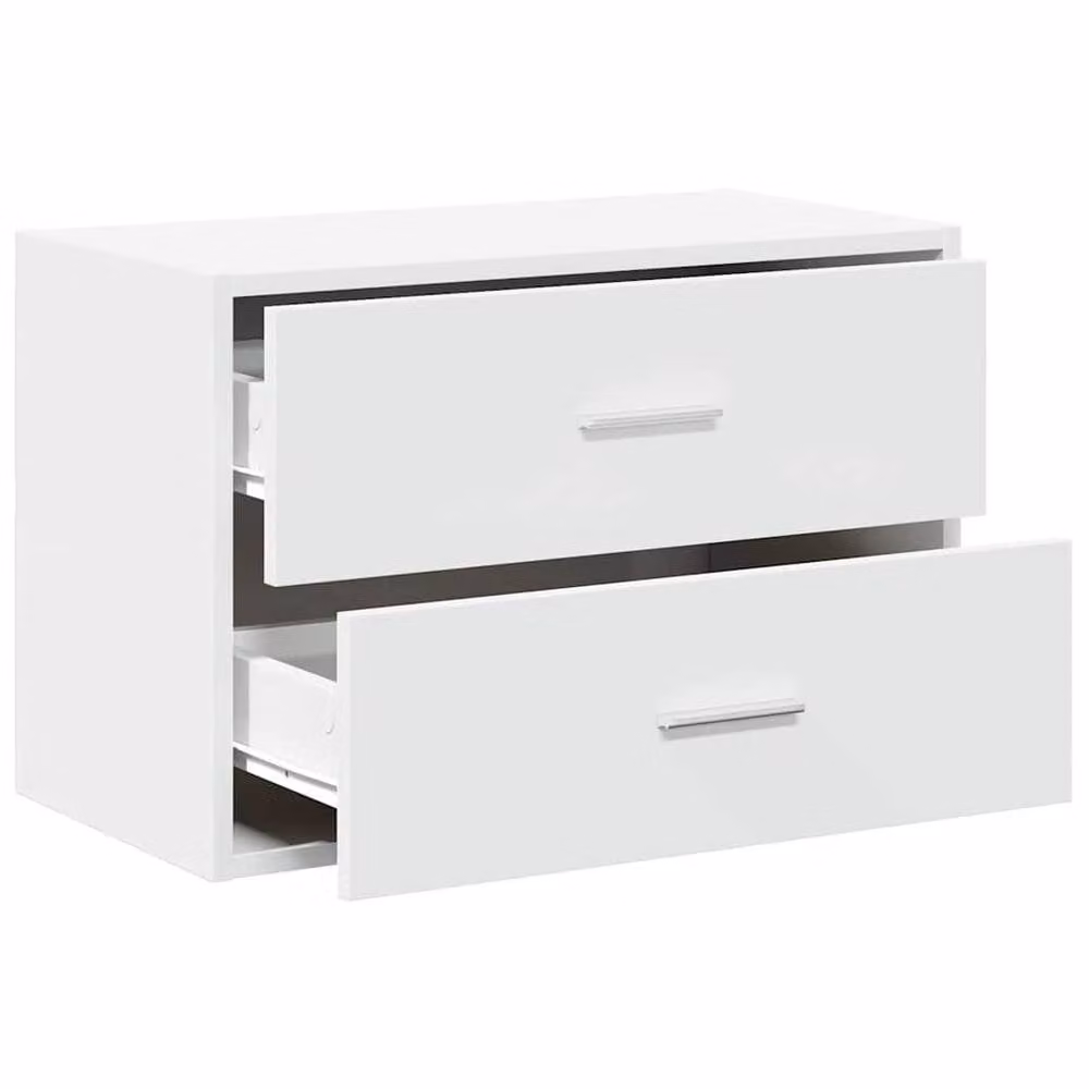 Berkfield Home Durable White Cabinet with 2 Drawers, W/D/H: 60 x 31 x 40 cm – 2
