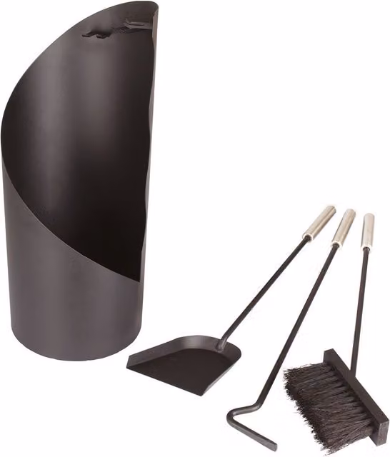 Valiant Fireside Companion Tool Set in Black and Silver – 1
