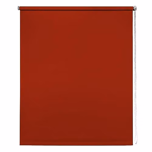 New Edge Blinds Red Thermal Blackout Roller Blind, Polyester, Drop: 165 cm