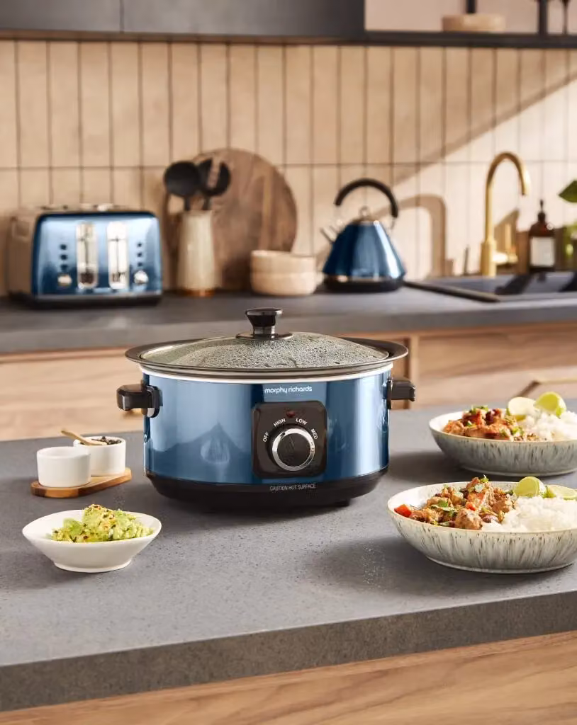 Morphy Richards Accents 3.5L Sear & Stew Slow Cooker, Blue – 6