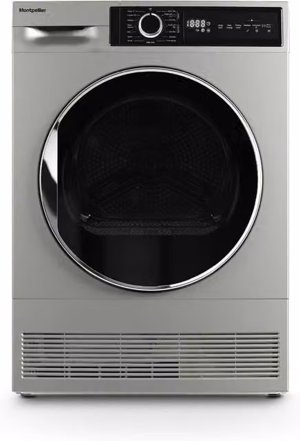 Montpellier MTDC8SDS Silver 8kg Condenser Tumble Dryer - B Energy Rating – 1