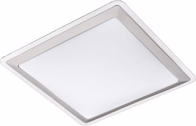 Loops LED Wall and Ceiling Flush Light in White and Silver