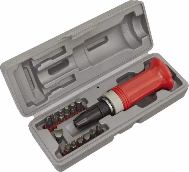 Loops 15 Pack Heavy Duty Manual Impact Driver Set in Multicolour Stainless Steel – 1