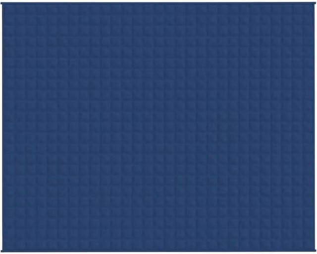 Berkfield Home Weighted Blanket in Blue, W: 235 cm, D: 290 cm, 11 kg