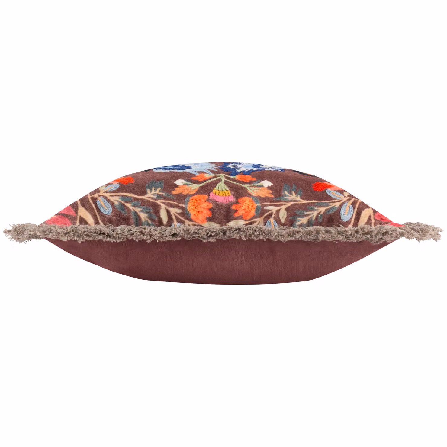 Riva Home Multicolour Graphic Animal Embroidered Velvet and Cotton Square Cushion W/D/H: 45 x 45 x 45 cm – 2