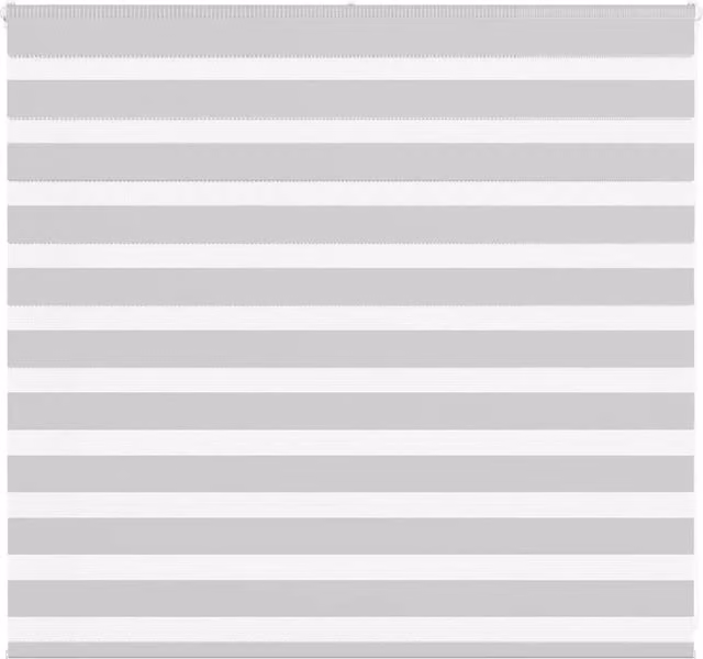 Berkfield Home Zebra Day and Night Blind in Grey Polyester, W: 100 cm, H: 165 cm
