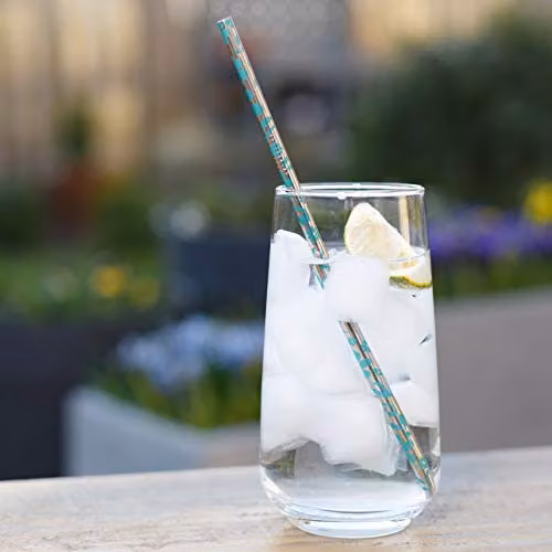 Echo Three Multicolour and Green Metal Straws – 2