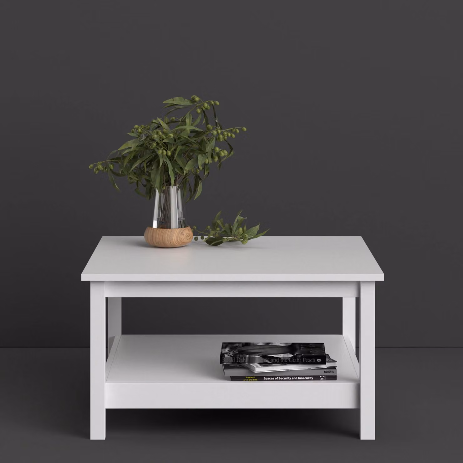 Furniture To Go Madrid Modern Square Coffee Table in White – 3
