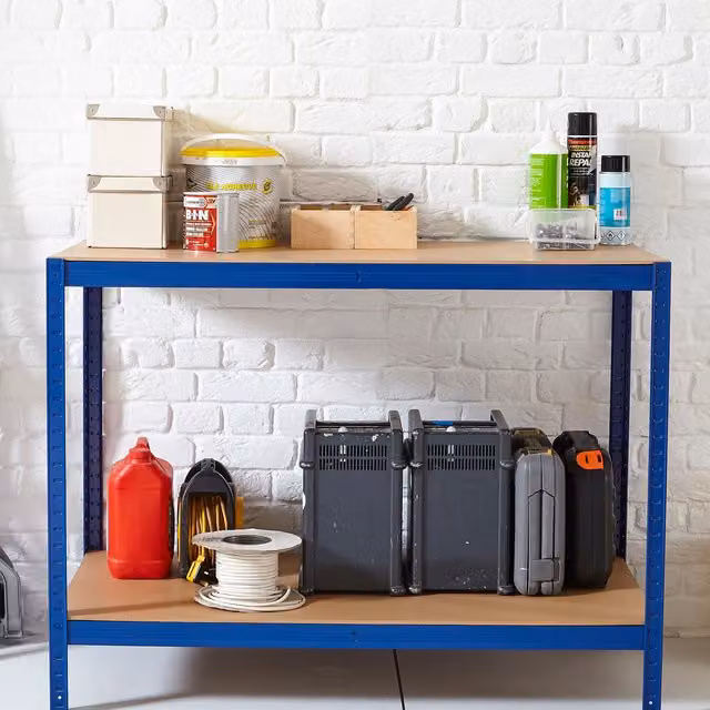 Neo Metal Garage Workbench - Blue