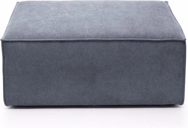 Abakus Direct Doris Footstool in Grey Cord Chenille