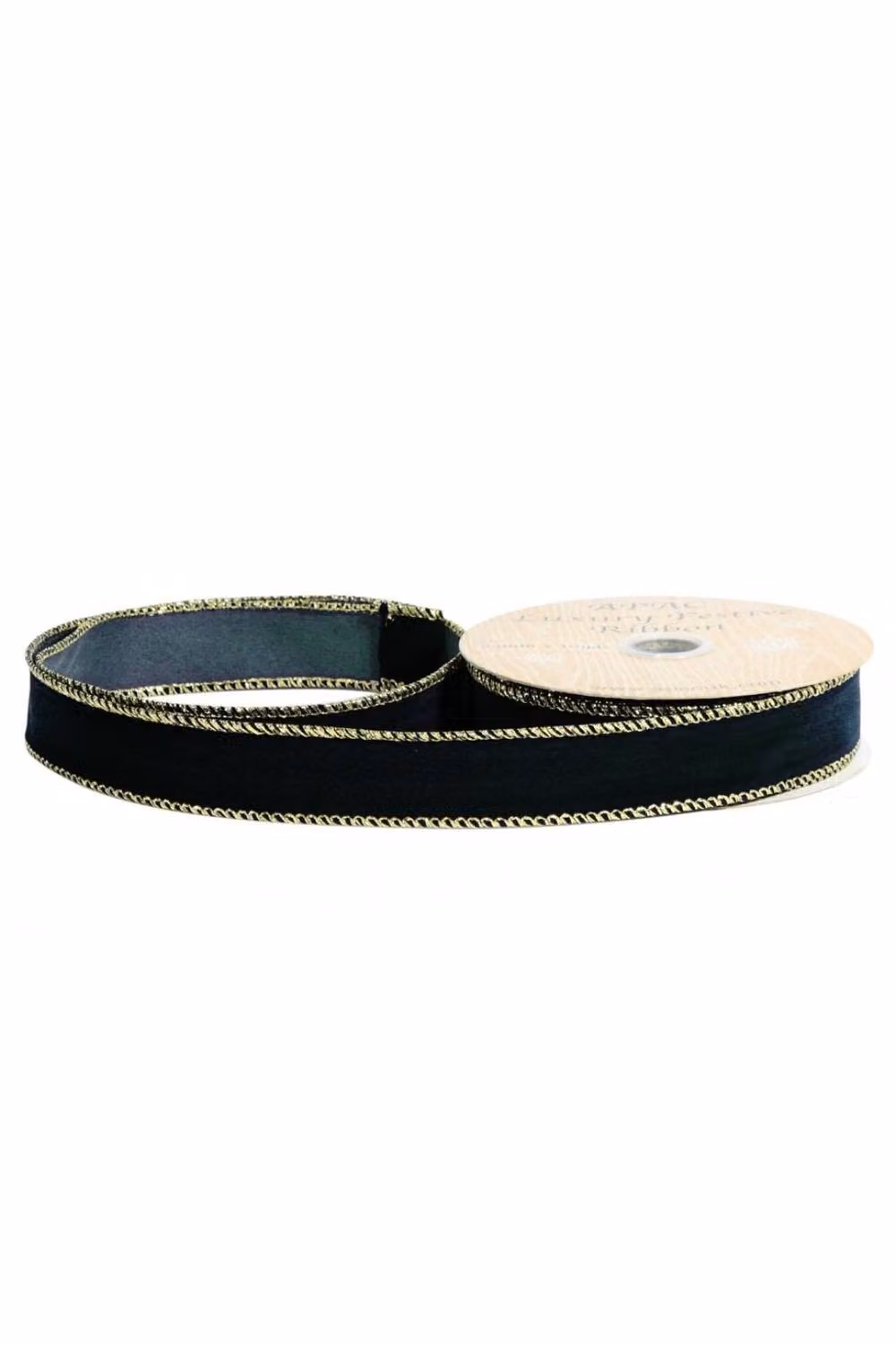 KDMD Black Velvet Ribbon, Width: 2.5 cm, Length: 9 m – 2