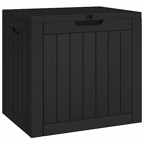 vidaXL Black Garden Storage Box W/D/H: 55.5 x 43 x 53 cm – 1
