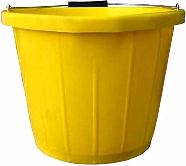 Wilsons Yellow Builders Bucket, 11.35 Litres