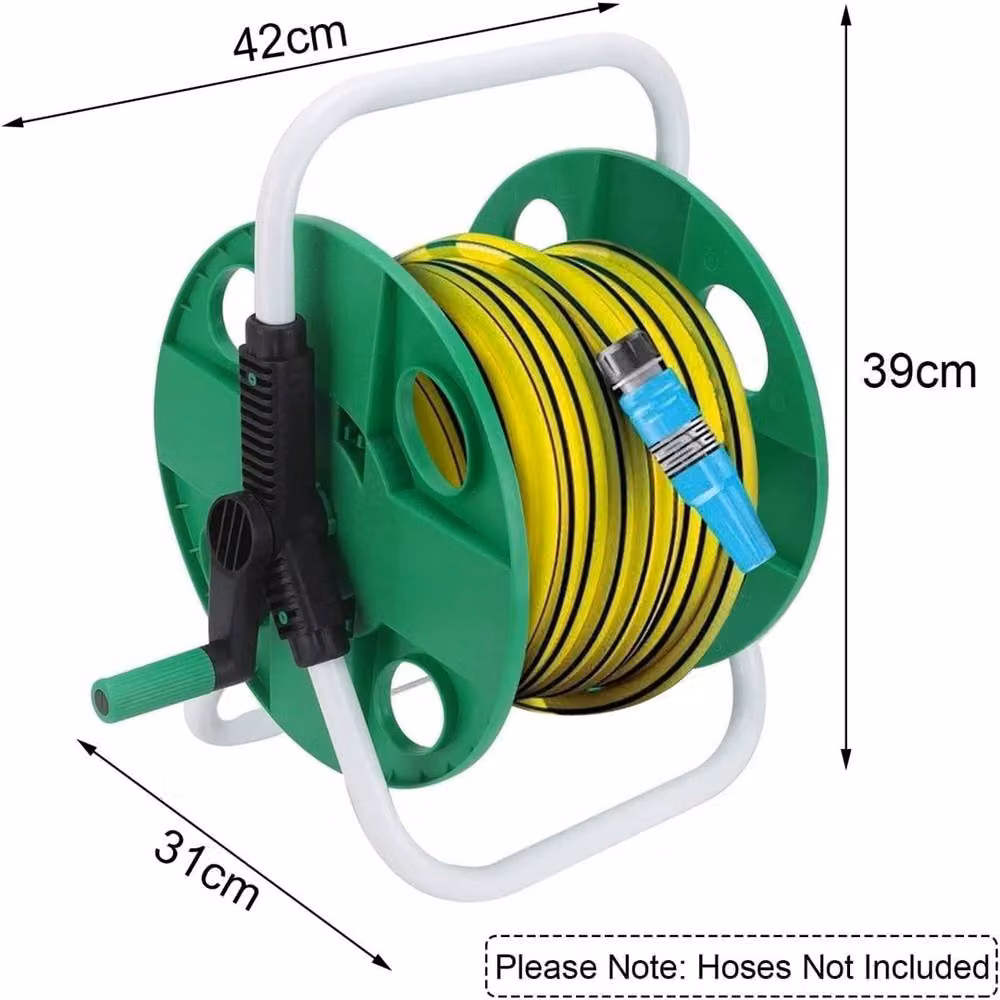 SPETLEK Portable Lightweight Freestanding Hose Reel, 45m, Green – 2