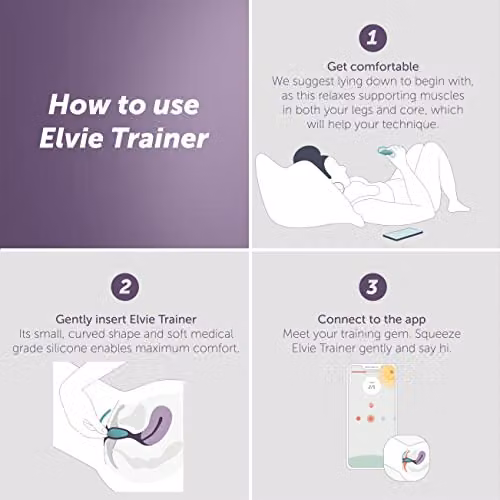 Elvie Trainer Smart Kegel Exerciser with App-Guided Biofeedback in Turquoise – 2
