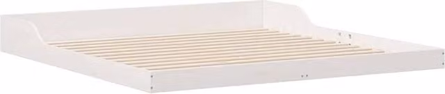 Berkfield Home White Solid Pine Wood Mattresses, W/D/H: 200 x 200 cm – 1