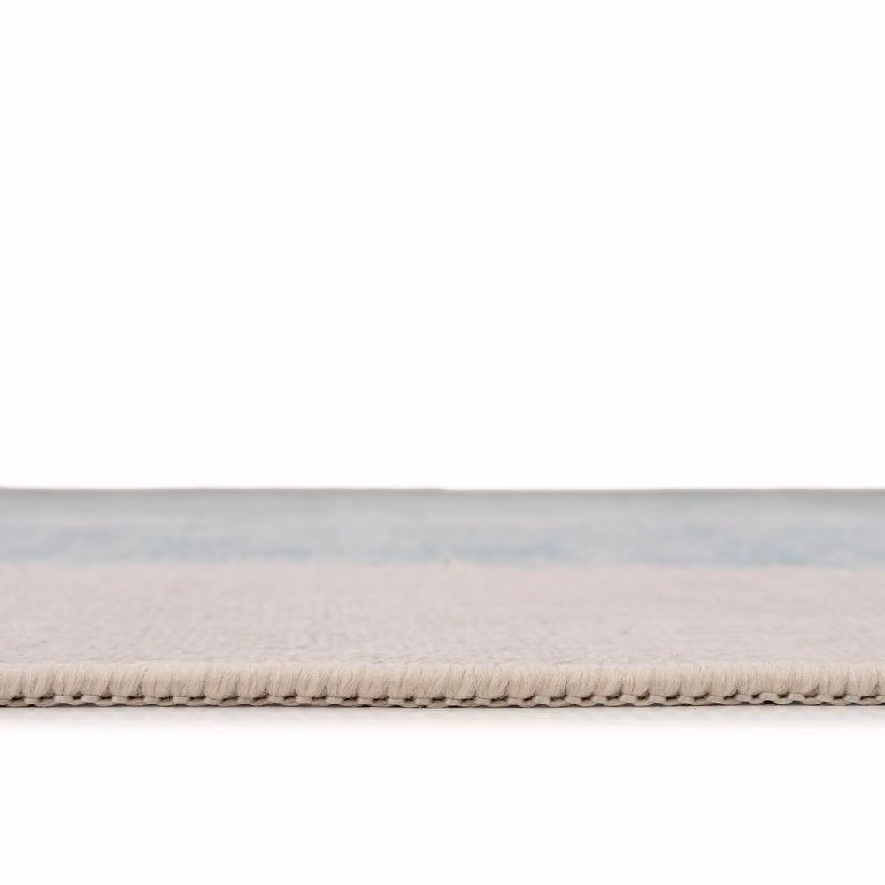Kukoon Abstract Soft Pile Area Rug in Duck Egg Blue, W: 160 cm, L: 230 cm – 2