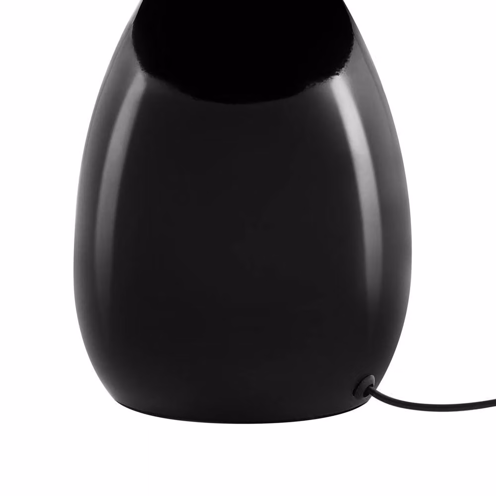 Wyld and Coco Mushroom Table Lamp in Black Metal, Height: 30 cm – 7