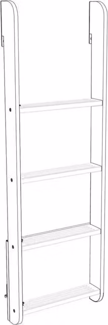 Oeuf NYC Perch Ladder Conversion Kit in White Birch Wood