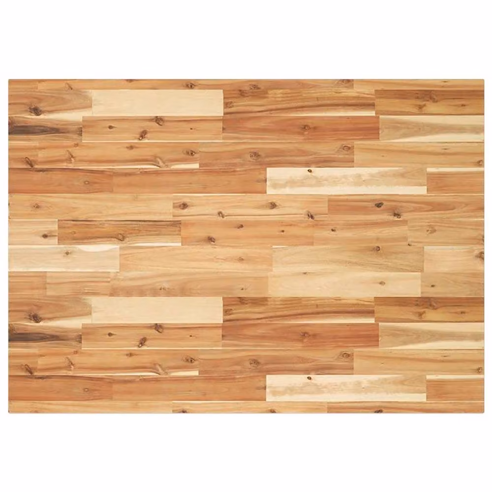 Berkfield Home Versatile Oil Finished Solid Wood Acacia Desk Top in Brown, W/D/H: 100 x 70 x 2 cm – 2