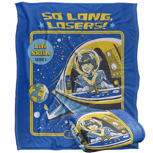 Steven Rhodes So Long Losers Silky Touch Super Soft Fleece Throw Blanket, Multicolour, W: 152 cm, D: 127 cm – 5