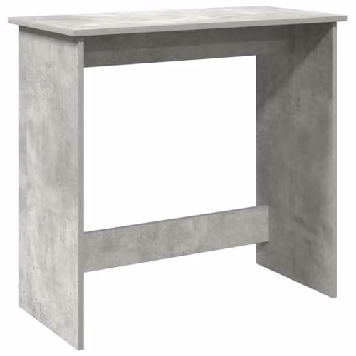 vidaXL Modern Writing Desk in Grey Composite Wood, W: 80 cm, D: 40 cm, H: 75 cm – 1