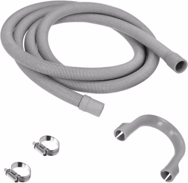 PAWNORA Universal Washing Machine and Dishwasher Waste Drain Hose, Grey, Length: 1000 cm, Diameter: 52 cm