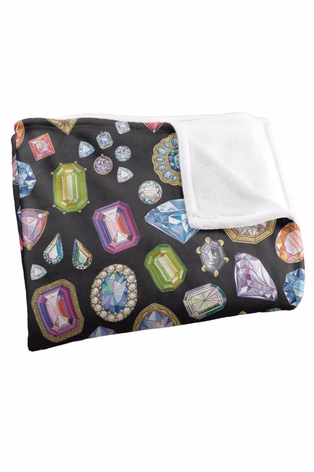 Netflix Bridgerton Crown Jewels Multicolour Silky Touch Super Soft Fluffy Polyester Throw Blanket for Adults – 4