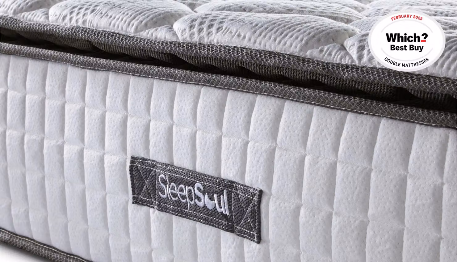SleepSoul Bliss Hybrid Memory Pocket Pillowtop Mattress in White, W/D: 200 x 200 cm – 5