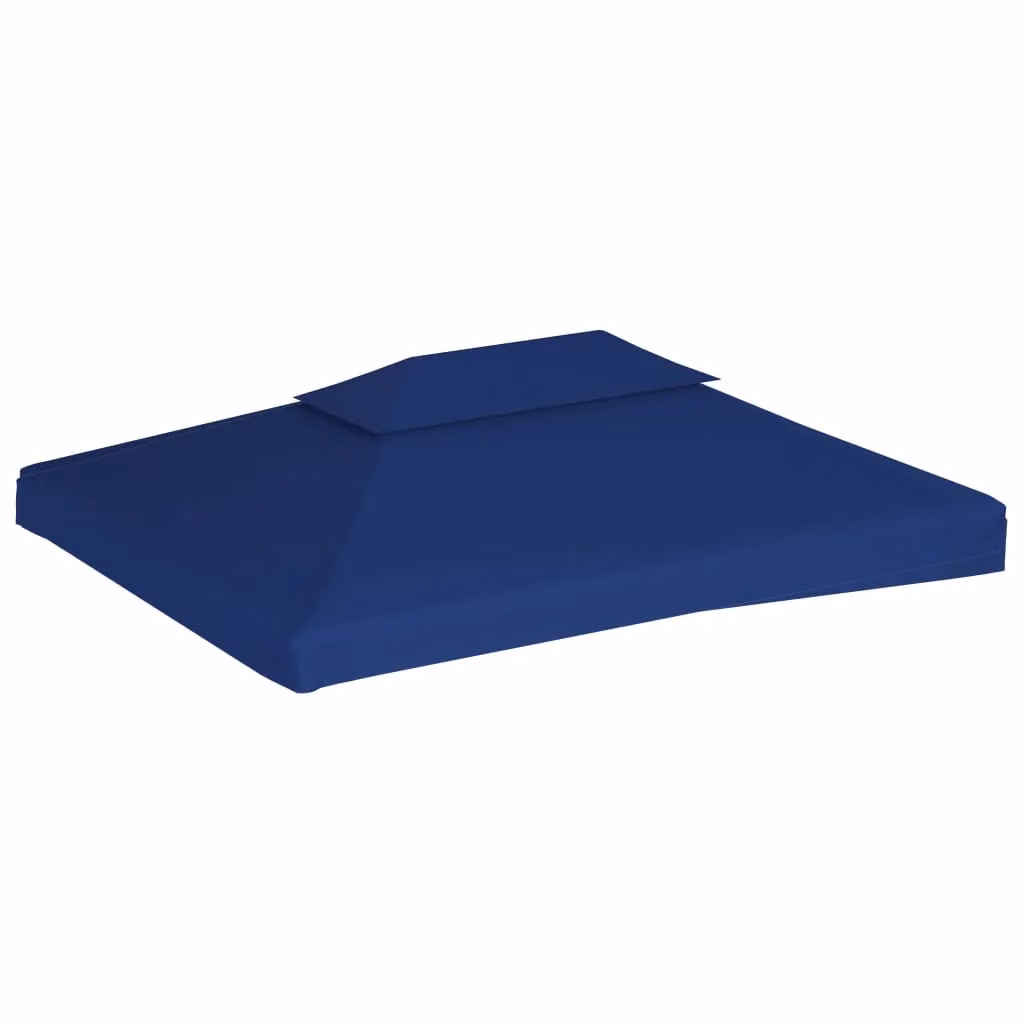 Berkfield Home 2-Tier Gazebo Top Cover in Blue Polyester, W 4 m x D 3 m – 2