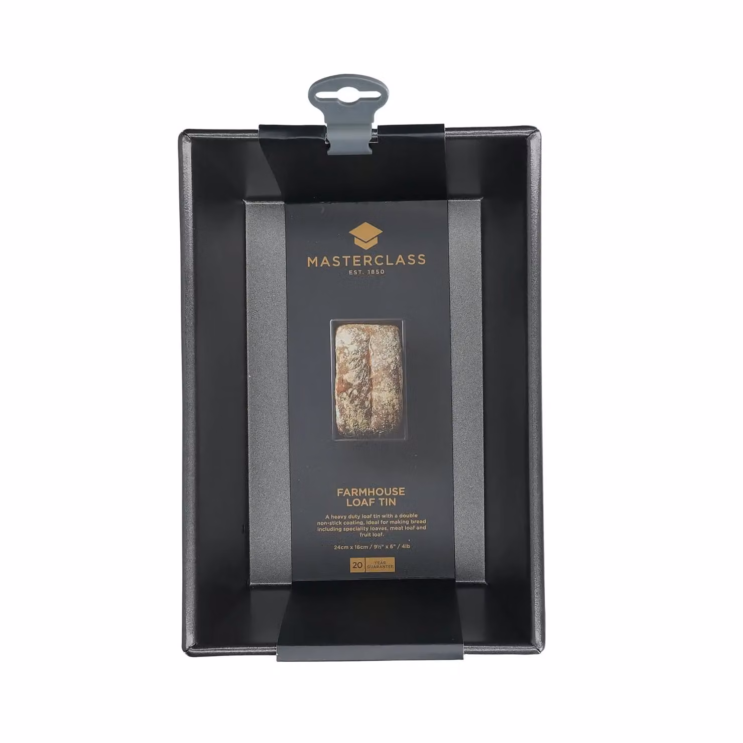MasterClass Non-Stick Carbon Steel Rectangular Loaf Tin in Black or Grey – 4