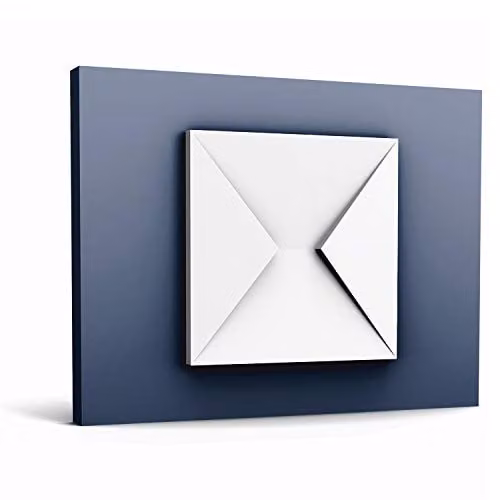 Orac Decor W106 Modern Envelop 3D Wall Panel in White