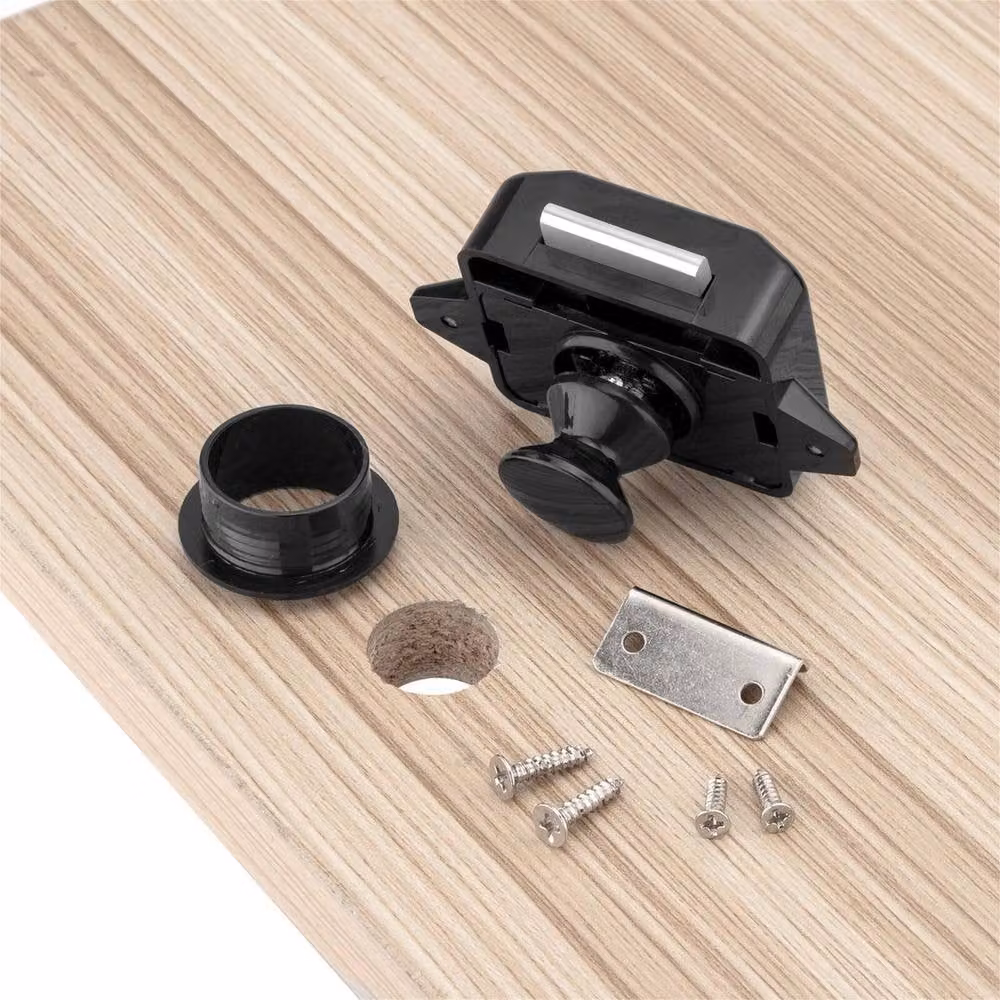 PAWNORA 5-Pack Push Button Catch Latch Lock in Black – 2