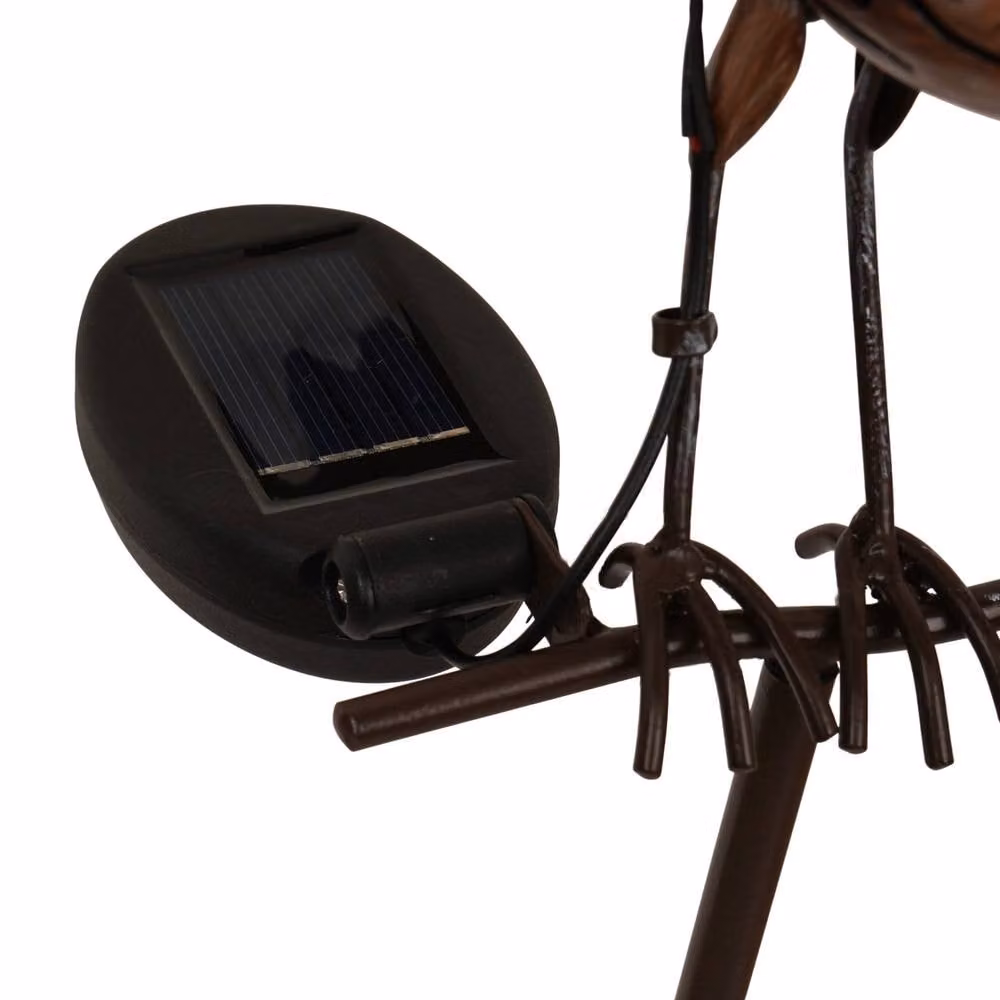 Country Living Robin Solar Stake in Brown Metal – 3