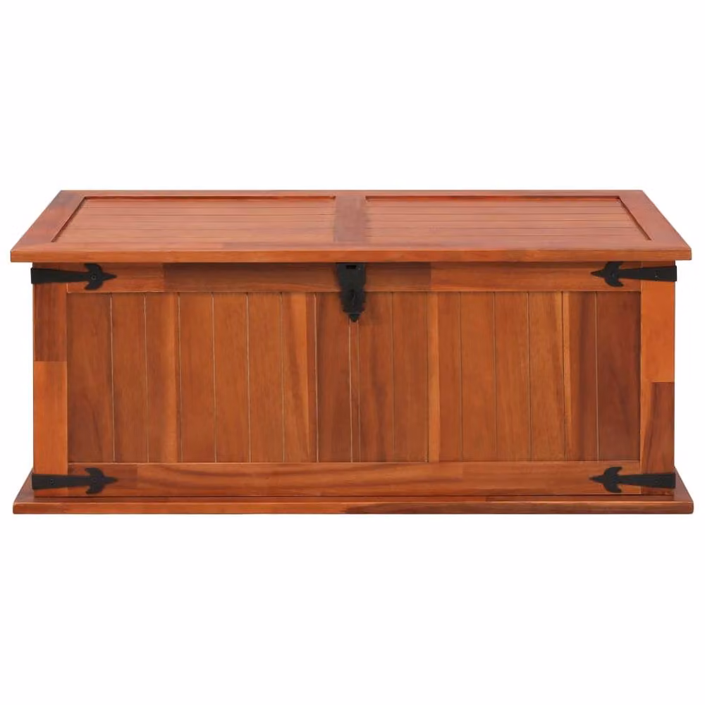 Berkfield Home Rustic Brown Acacia Wood Storage Chest W/D/H: 90 x 45 x 40 cm – 2