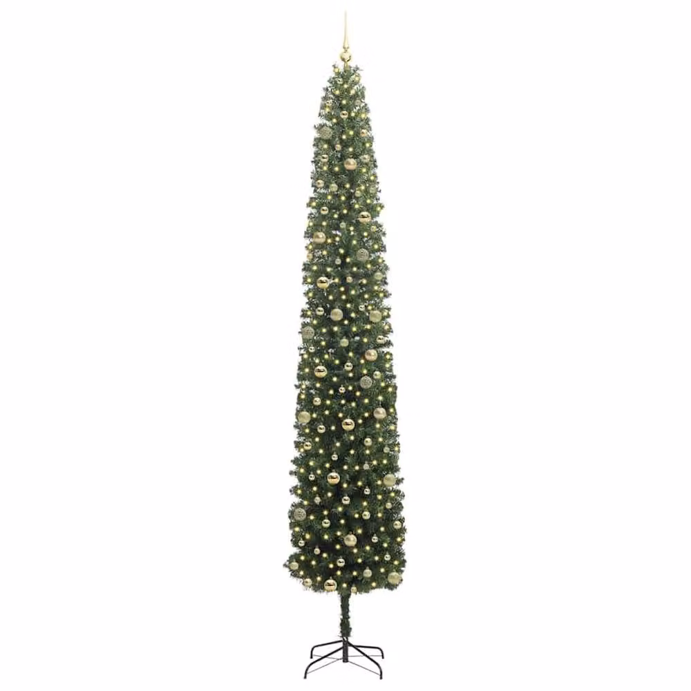 Berkfield Home Artificial Christmas Tree with 300 LEDs and Stand, Green, Height: 300 cm – 3