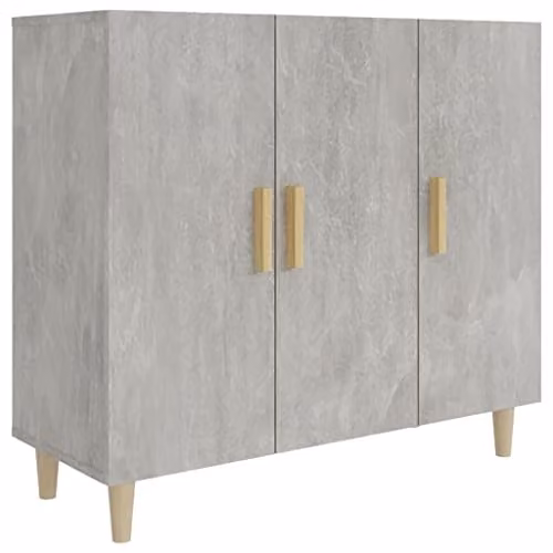 vidaXL Sideboard Console Cabinet in Concrete Grey Engineered Wood