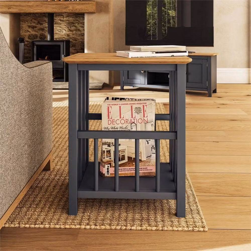 Nordara Grey Oak Living Room Side Table with Storage – 4