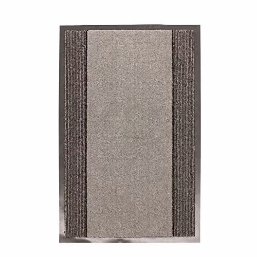 JVL Miracle Striped Barrier Doormat, Grey, W/D/H: 60 x 40 x 1 cm – 4