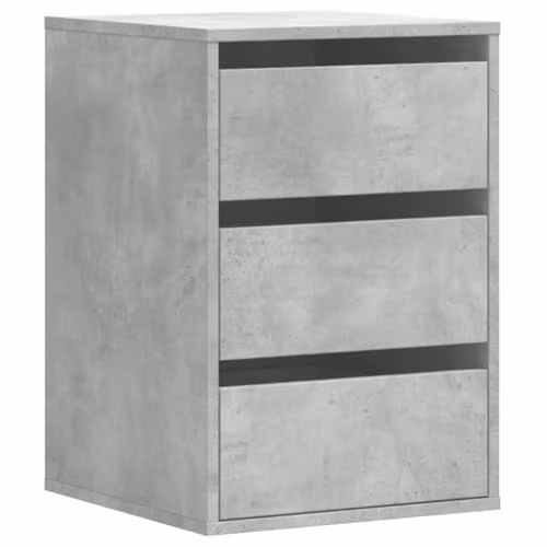 vidaXL Corner Chest of Drawers in Concrete Grey, W: 40 cm, D: 41 cm, H: 58 cm, Engineered Wood – 1