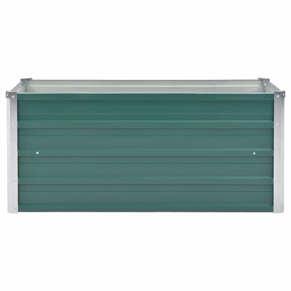 Berkfield Home Garden Galvanised Steel Raised Bed, Green, W/D/H: 100 x 40 x 45 cm – 3