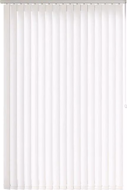 Terrys Jugo Blackout Made to Measure Vertical Blind in White Plain Polyester
